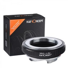 KnF M42-LM 렌즈변환 어댑터 M42 렌즈 >> 라이카 M 바디 - 뒤캡옵션 _무반사코팅 M42 mount Lens to Leica M adapter (cap option) - 엑스트리머av-m4