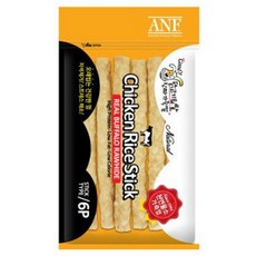 ANF 강아지 간식 개껌 애견 간식 껌 치킨스틱 6p, 단품 - anf