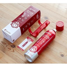 식당주방 캠핑장 차량용 무독성 원터치 스프레이 소화기 경기장 관공서 군부대, 1개