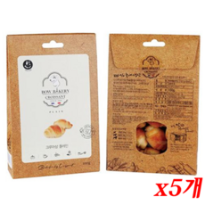 바우와우 크루아상 100g x 5개 강아지 빵, 1팩
