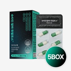 [브레인랩] 5BOX 정품 슈타인 알파 듀얼 포스 두뇌 건강 영양제 포스파티딜콜린, 30정, 5개