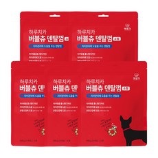 펫생각 하루치카 톱니형 강아지 덴탈 껌 치석제거 구취 입냄새 제거 소형견 중형견 21개입, 버블츄 소형 5개 (105개입)