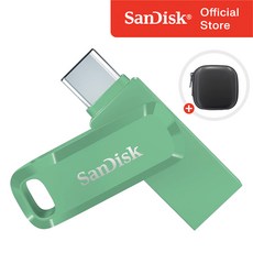 샌디스크 USB 메모리 울트라 듀얼 고 C타입 SDDDC3 압생트 그린 / USB 보관 케이스, 512GB, 1개