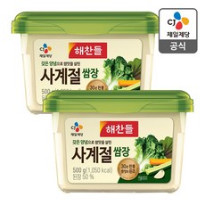 해찬들 사계절 쌈장, 500g, 2개