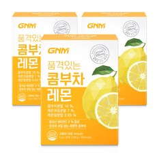 GNM 품격있는 콤부차 레몬 비타민C 유산균 분말 스틱, 5g, 30개입, 3개