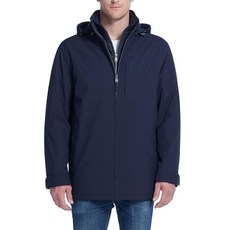 Weatherproof Ultra Tech 남성용 재킷 겨울 코트 남성용 겨울 코트 레인 재킷 플리스 빕 및 탈착식 후드 포함 지형., Large