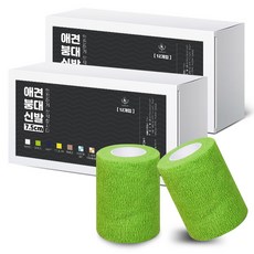 딩동펫 자가접착 강아지 붕대신발 24p, 그린, 24개