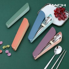 2종 수저 세트 식기 숟가락 젓가락 캠핌용품 등산용품, 1개