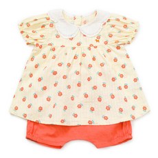 [AK PLAZA] [블루독베이비](YE)오렌지플라워상하복44313-610-12