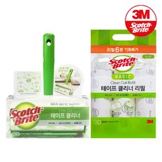 3M 테이프 클리너 대형 핸들+베이직 대형 리필 6개입, 1개