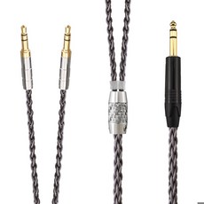 헤드폰 이어폰 케이블 3.5 Hifiman Ananda Sundara HE1000se HE6se he400 Z7M2 용 8 코어 4.4mm 4 핀 Xlr 2.5mm, [06] 1.25m, [05] 6.35mm
