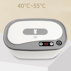 [해외 직송]DALIN 물티슈워머 아기 물티슈 히터 아기 보습 항온 온난화 티슈 휴대용 보온 물티슈 케이스 XZ02 A17, 02 그레이 온도 조절