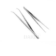 다림마켓 다용도 기본 핀셋 정밀핀셋, 후크형, 1개