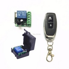 릴레이 433Mhz 제어 무선 모듈 1CH 원격 RF 쉬핑 수신기 12V 송신기, 1개