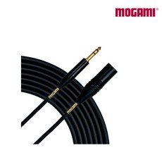 [MOGAMI] 모가미 Gold 1/4" Balanced - XLR Male 오디오 케이블, 10ft(3m), 1개