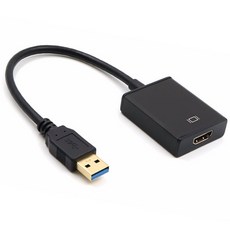 칸텔 USB 3.0 to HDMI컨버터 외장 그래픽 카드 듀얼모니터, USB to HDMI