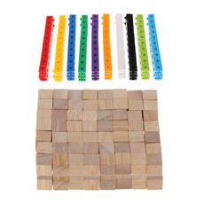QDY 2cm 수학 링크 큐브 수학 10 색 + 정사각형 큐브 벽돌 수학 DIY 프로젝트