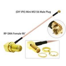 BEVOTOP-DIY IPX 미니 MS156-SMA 암 잭 RG178 케이블 RF 동축 피그 테일 연장 점퍼 LTE 모뎀 Yota LU150 용 1 개, 1개, 47) RPSMA F90 to MS156 - 100CM