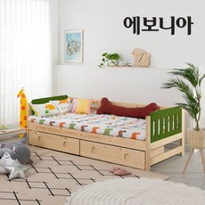 [에보니아] 레이 투톤 데이베드 서랍형 매트포함, 색상:서랍형 매트포함 내추럴