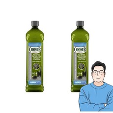 COOSUR 코수르 엑스트라버진 올리브오일 1000ml 2팩, 2개