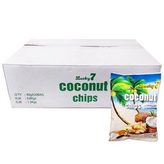 럭키세븐 코코넛칩 40gx20봉, 1박스