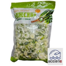 손질 세척이 다되어있는 냉동대파 슬라이스1kg, 1개
