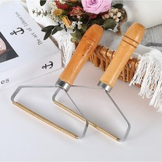 제거기 보풀 고양이 강아지 반영구 돌돌이 침대 카페트 박힌털, 2개, 원목색