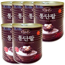 참존 빙수팥 통단팥 캔, 850g, 6개