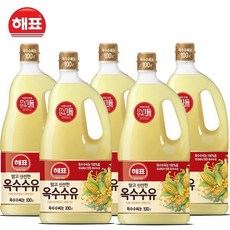 해표 옥수수유, 5개, 1.8L