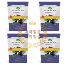 Natures Way 네이처스웨이 삼부커스 엘더베리 아연 Sambucus 로젠지 24정 4개
