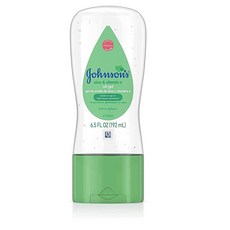 존슨앤존슨 Johnson's 베이비 젤 오일 알로에 및 비타민 E 함유 184.3g(6.5온스) (2팩), 2개들이 팩, 2개, 192ml