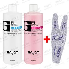 엔리안 젤클리너 1갤런 3700ml 1000ml 500ml 120ml 60ml 젤리무버 젤클렌져 젤네일 젤제거 쏙오프 미경화젤제거, 젤클렌져/1000ml+그레이울프2EA컷, 1개