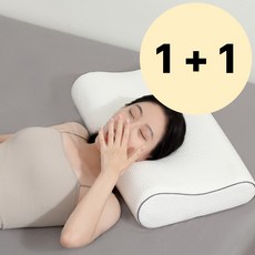 아워글로리 메모리폼 베개 굴곡형 숙면 베개, 2개, 화이트