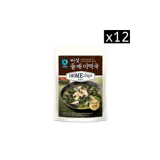 청정원 호밍스 버섯 들깨 미역국 450g x 12개, 없음