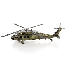 3D 입체 메탈퍼즐 UH-60L블랙호크 컬러2 모형 조립 장난감 피규어