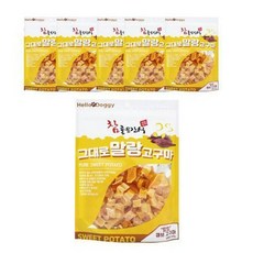 참좋은간식 그대로 말랑 큐브타입 강아지 간식 250g, 고구마, 6개 - 그대로말랑고구마