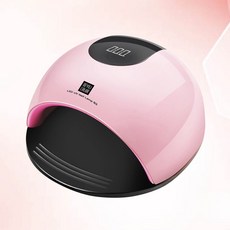 80W UV LED 네일 램프 건조기 손톱 및 발톱 젤 네일 폴란드어 전문 네일 건조기 센서 및 4 타이머 설정 w|네일 드라이어|, 1개, Pink, 단일
