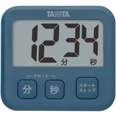 타니타 주방 공부 학습 타이머 마그넷 첨부 대형 화면 슬림 블루 TD-408 BL, 1개