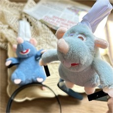 낭만파티 라따뚜이머리띠 집게핀 머리핀, 2종, 블루+라이트블루