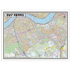 지도샵 서울시 강남구 개발계획도.지도 110cm x 80cm