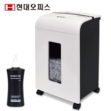 현대오피스 페이퍼프랜드 중형 문서세단기 PK-1005CD화이트+세단기오일 세절기 파쇄기 20L 15매세단, PK-1005CD 화이트