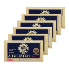 아요이패치 특허받은 동전 파스 100개입 백금함유 통증완화 혈액순환, 6개