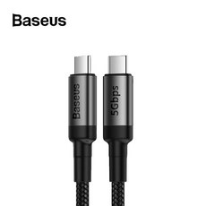 BASEUS 케프라 프리미엄 QC3.0 PD충전 Type-C 스마트 데이터케이블 1M Gen1 Gen2 10G 5G 100W 4K HD, 그레이블랙, Gen2_100W_10Gbps