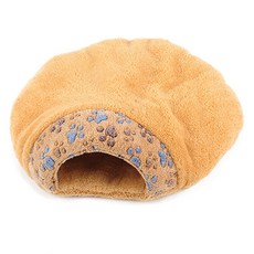고양이 침낭 고양이 둥지 햄버거 스타일 부드러운 고양이 둥지, 갈색, 1개