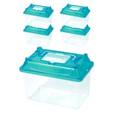  아쿠아선두 클린채집통 XL 블루, 5개입 