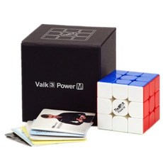 QIYI The Valk 3 power M 마그네틱 매직 퍼즐 스피드 발크 3 큐브 3x3x3 전문 Valk3 자석 큐브 장난감|magic speed cube|speed cub, 1개, Valk 3 Power M Color, 단일