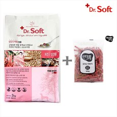 더독 닥터소프트 말랑한 소프트 사료 + 사은품, 4-1.치킨 성견 3kg 1개, 3kg, 2개 - 닥터소프트사료