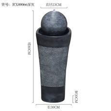 미니 분수대 천연 가습기 실내 안개발생기 인공폭포 개업선물 유수 사무실 가습기 실내습도 고급스러운 집들이선물 실내장식 물레방아 겨울가습기 모던 인테리어 에너지절약 회의실장식, RX00066 진회색:30*30*80CM