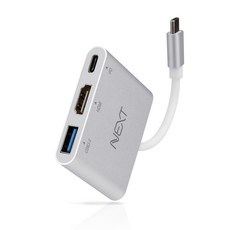 이지넷유비쿼터스 Type-C to HDMI USB PD 3in1 변환컨버터 NEXT-411TCH, 본상품선택, 1개