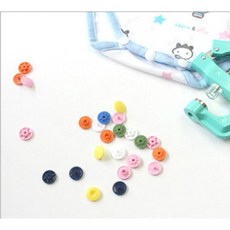 cd 일제T단추-9mm 10set (10색) 티단추, 오렌지